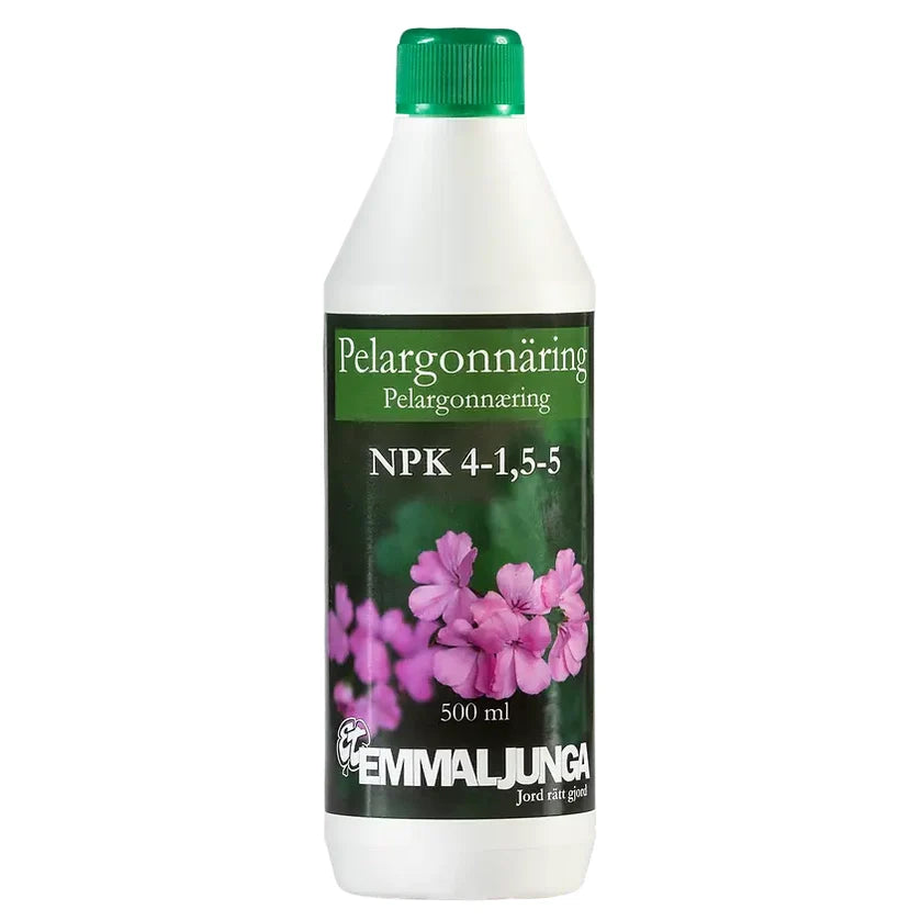 Pelargoni-nutrientti 0,5 litraa - Emmaljunga