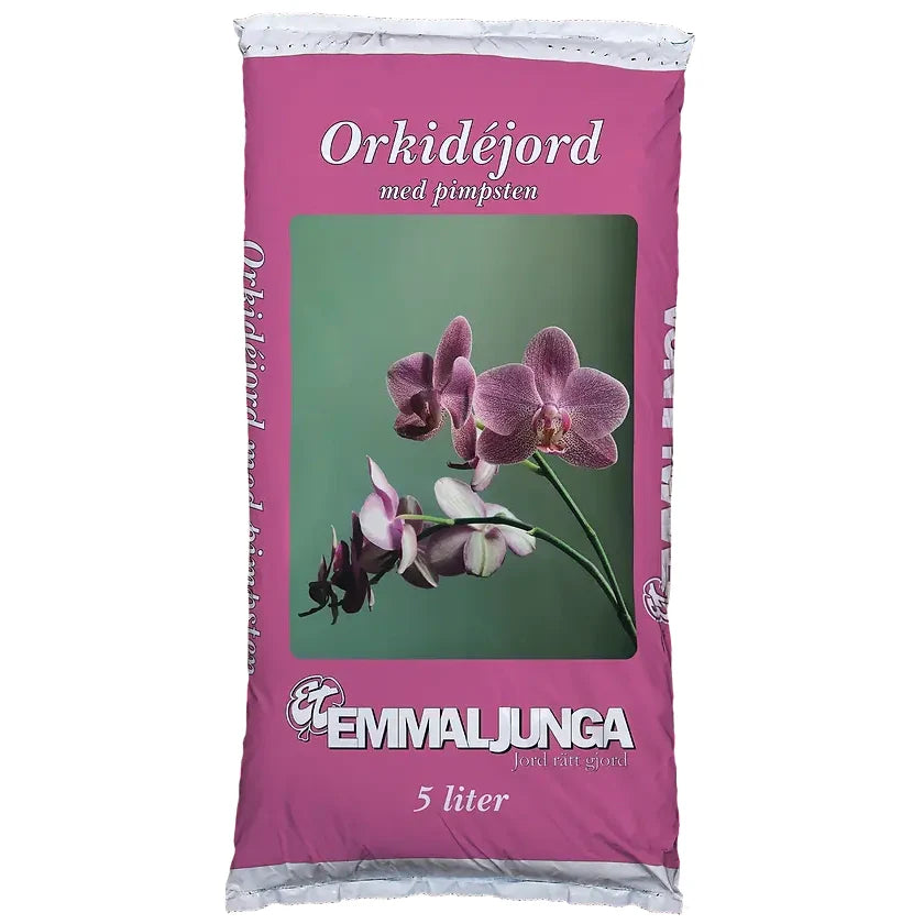 Orkideamulta 5 litraa - Emmaljunga