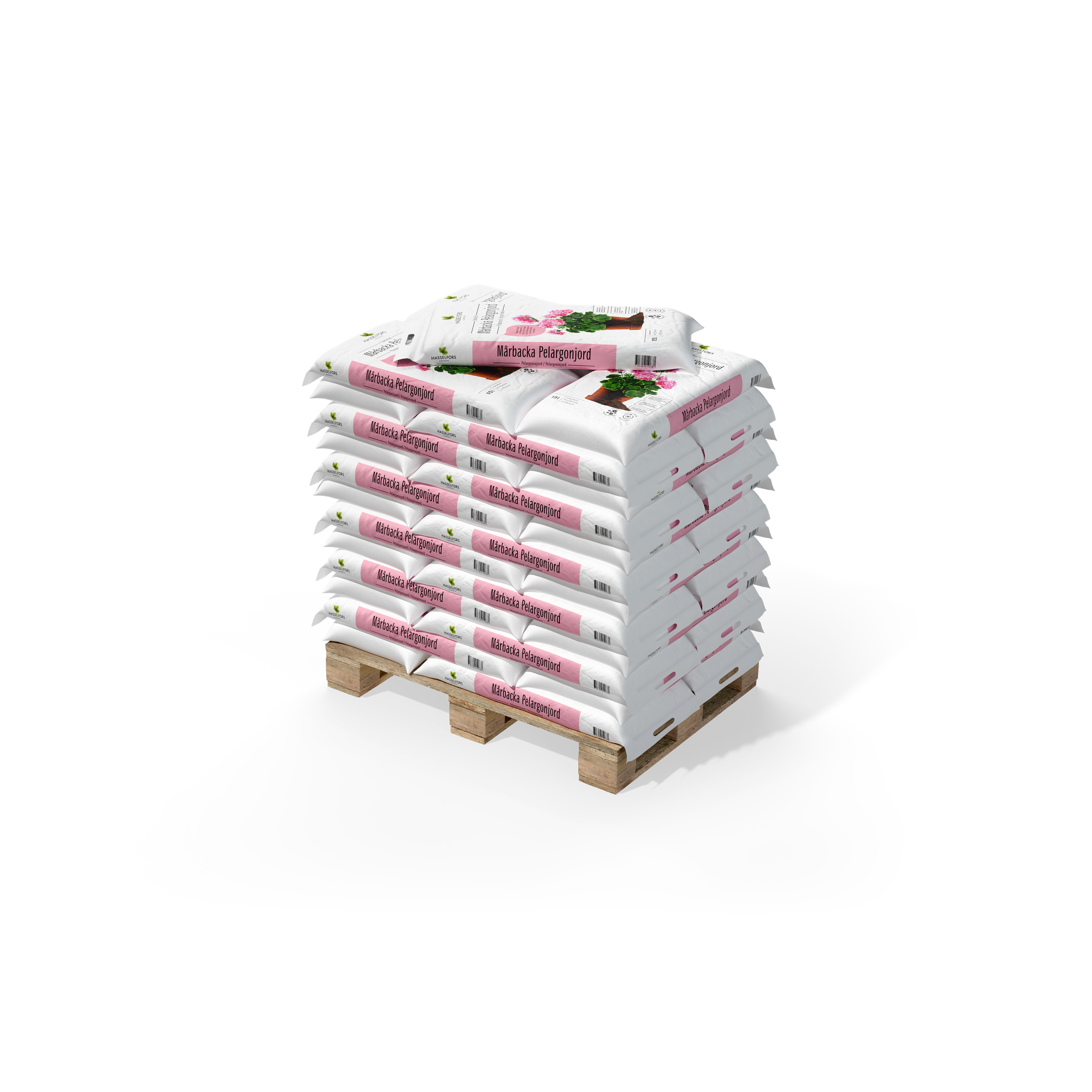 Hasselfors Mårbacka pelargoni multa 40 litraa, 51kpl, Apupakkaus