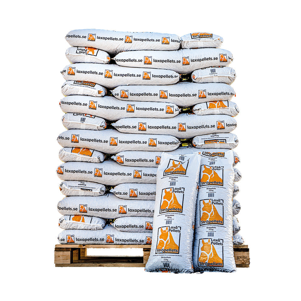 Laxå ströpelletit 832kg, 16kg pussit, 8 mm - Ilmainen toimitus
