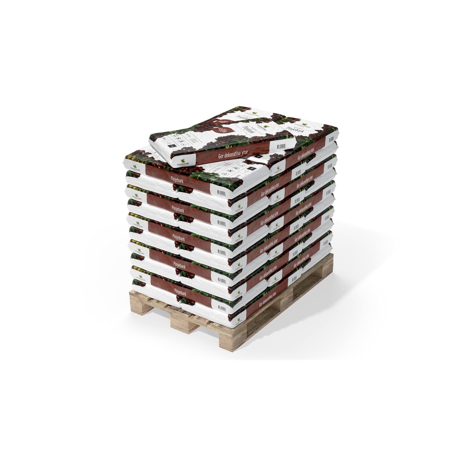 Hasselfors pinjebark, 50 liter, 45st, Helpall