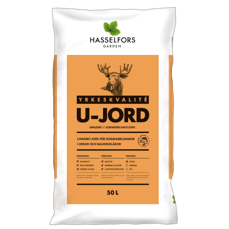 Hasselfors U-Jord, 15 liter, 51st, Halvpall