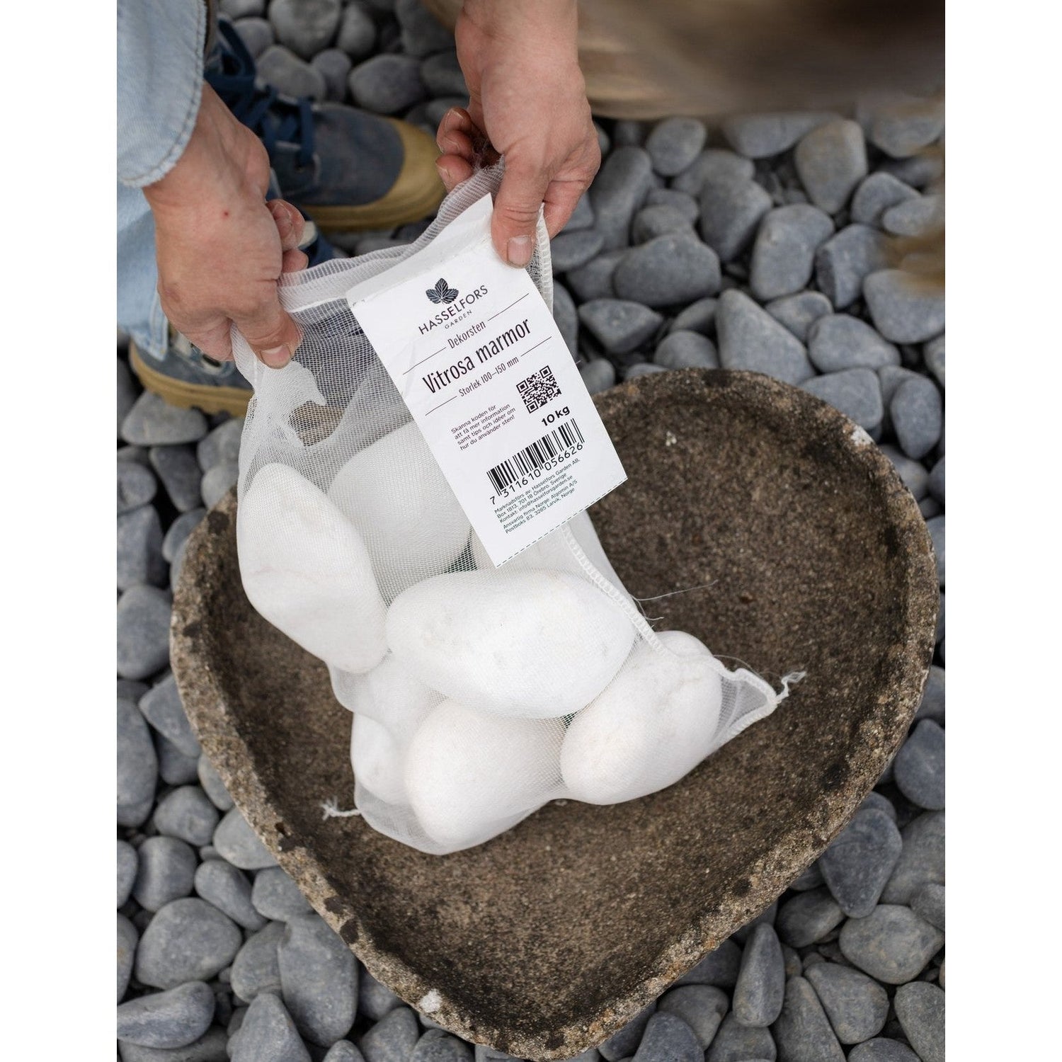 Dekoratiivinen kivi Vitrosa marmori 100-150mm, 500kg, 50kpl, Puolipaketti