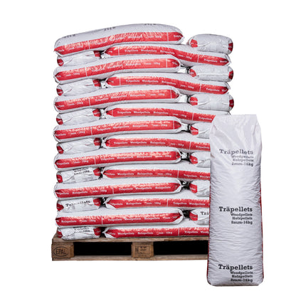 Ruotsalainen pelletti 832kg, 16kg pussit, A1 laatu 8 mm - Ilmainen toimitus