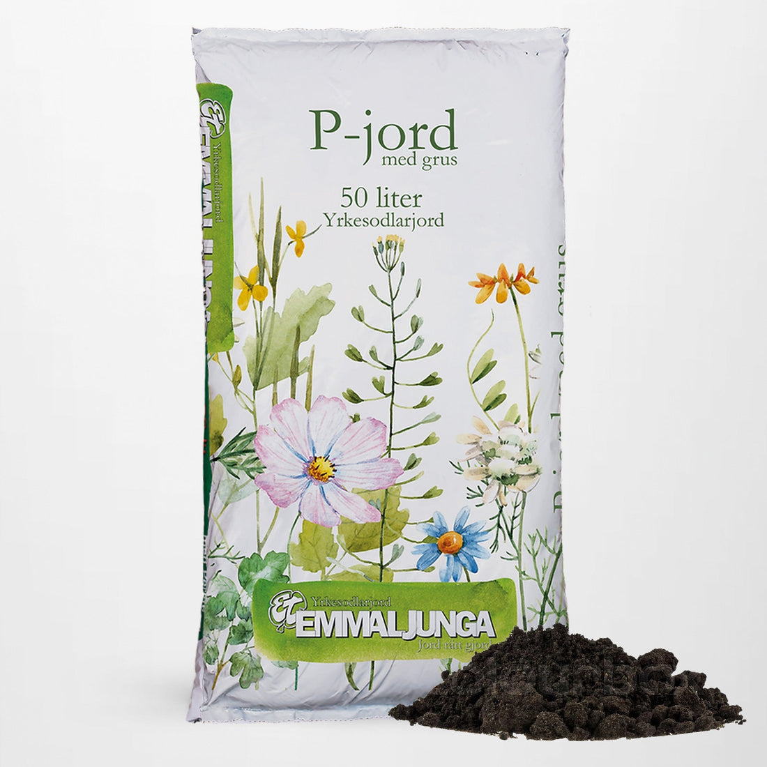 Emmaljunga P-Jord hiekalla 50L - Apupino 39kpl