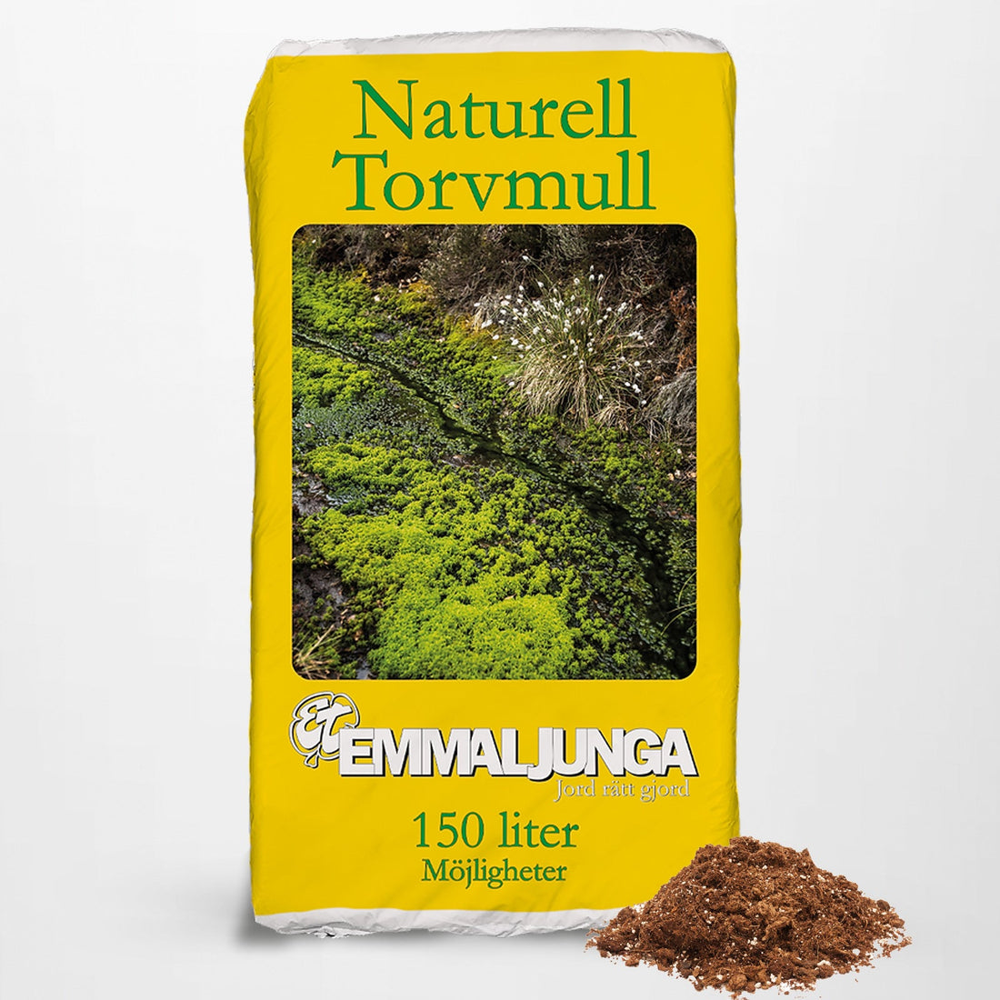 Emmaljunga Naturell Turve 150L - Apupaketti 24kpl