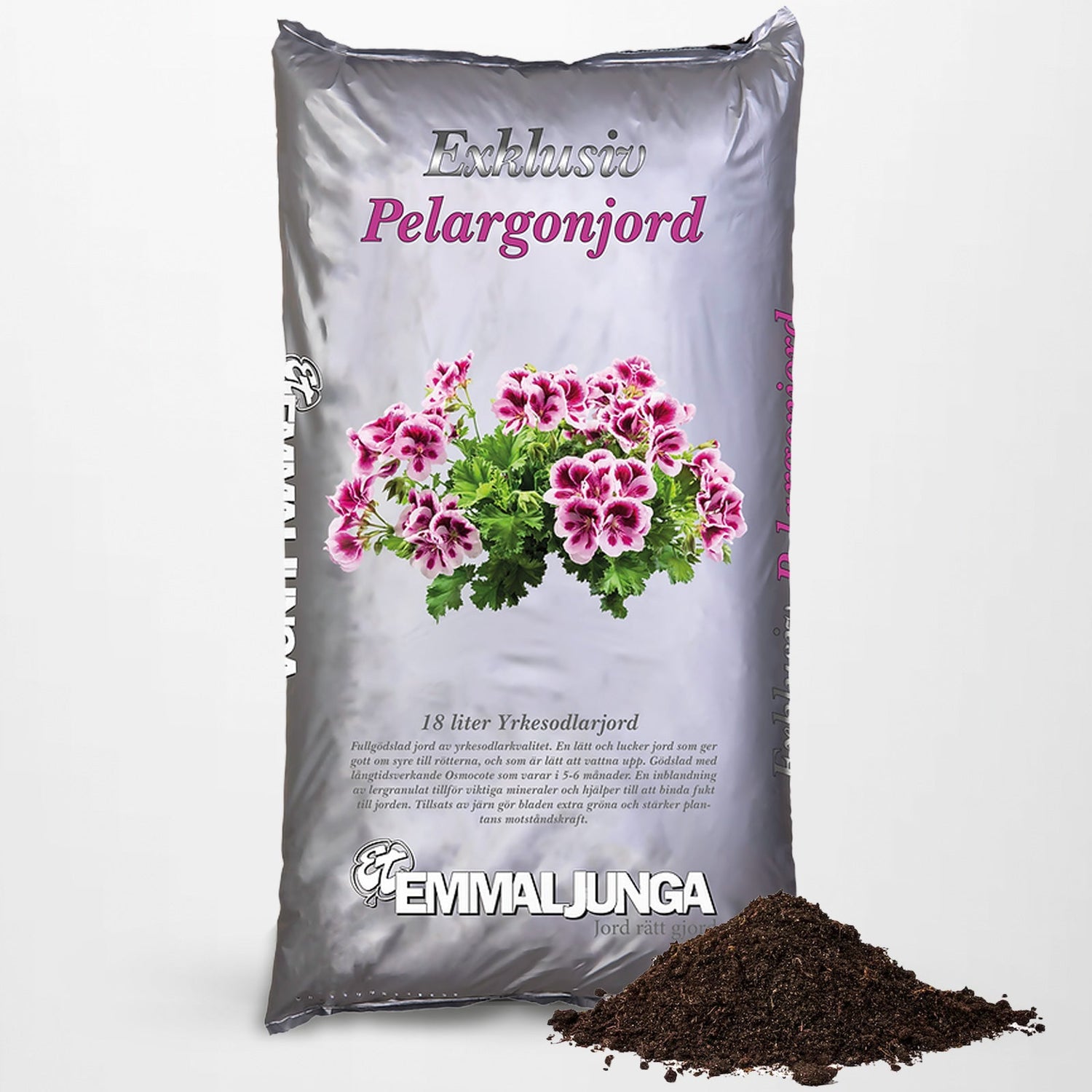 Emmaljunga Exlusiv Pelargonjord 50L - Apupaketti 39kpl