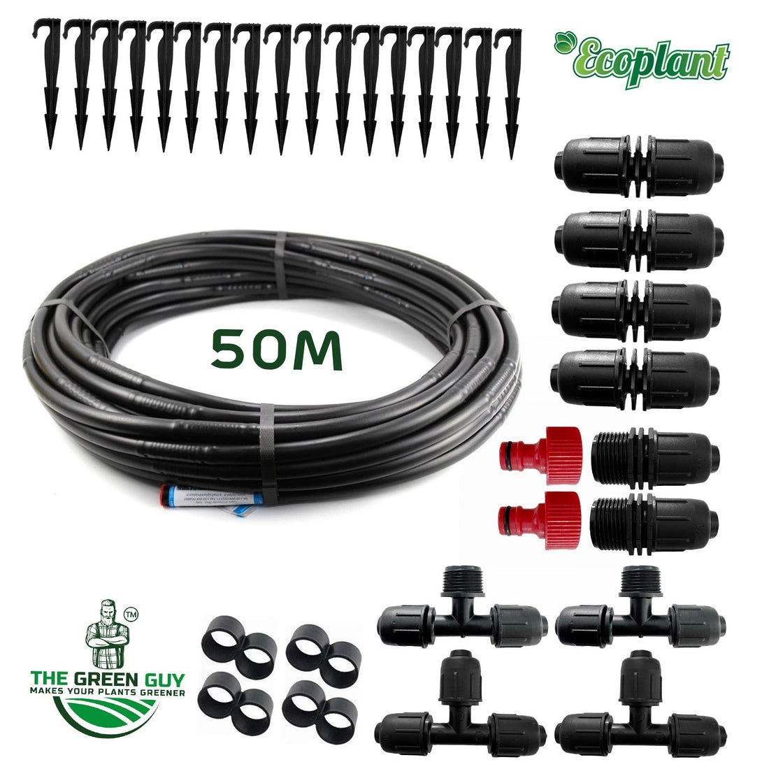 Droppivarsi, 50 metri, Aloituspaketti - Ilmainen toimitus » Ecoplant