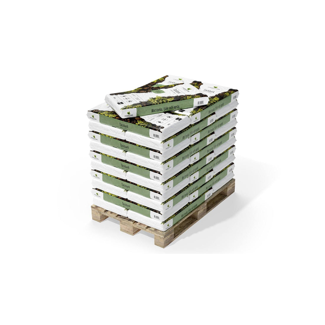 Hasselfors täckbark, 40 liter, 48st, Helpall