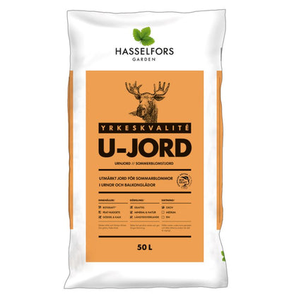 Hasselfors U-Jord, 15 liter, 51st, Halvpall